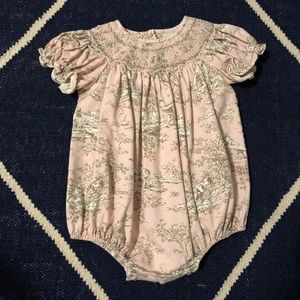 Le Za Me toile bubble onesie